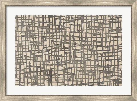 Framed Endless Squares Natural Print