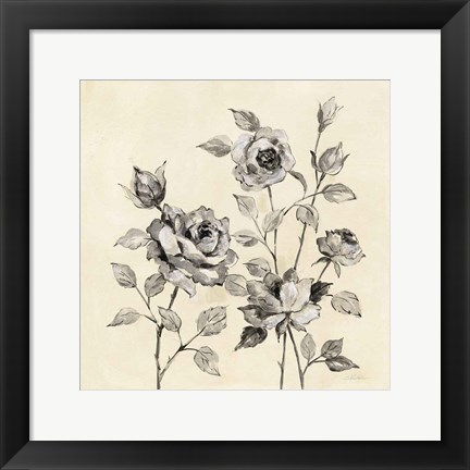 Framed Spring Graphic Floral Print