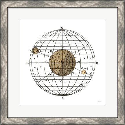 Framed Solar Globe I Print