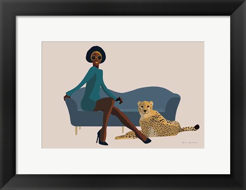 Framed Wild Lounge III Print