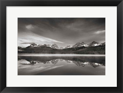 Framed Little Redfish Lake Morning II Print