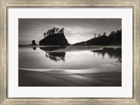 Framed Little James Island Reflection Print