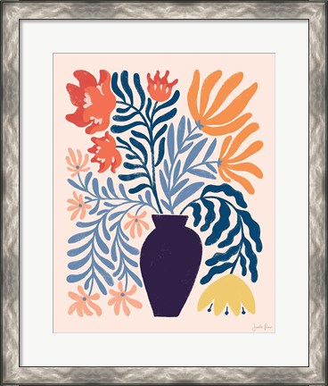 Framed Mid Mod Floral II Print