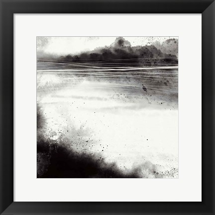 Framed Misty Landscape I Print