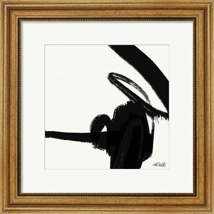 Framed Black and White Abstract II Print