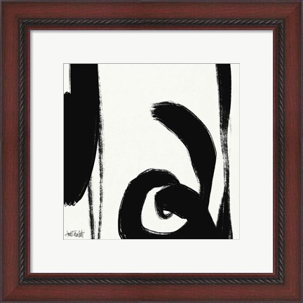 Framed Black and White Abstract IV Print