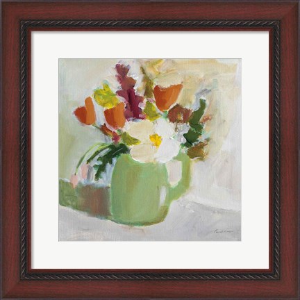 Framed Spring in a Green Pitcher Print