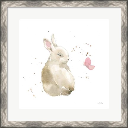 Framed Dreaming Bunny II Print