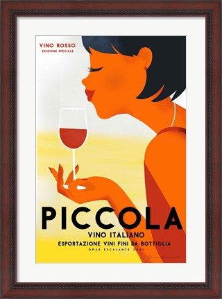Framed Vino Rosso II Print
