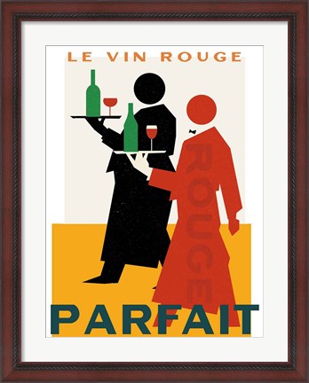 Framed Le Vin Rouge Parfait Print