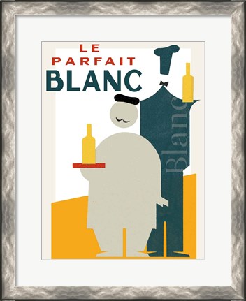 Framed Le Parfait Blanc Print