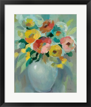Framed Vibrant Bouquet Print