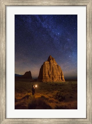 Framed Temple Moon Candle Print