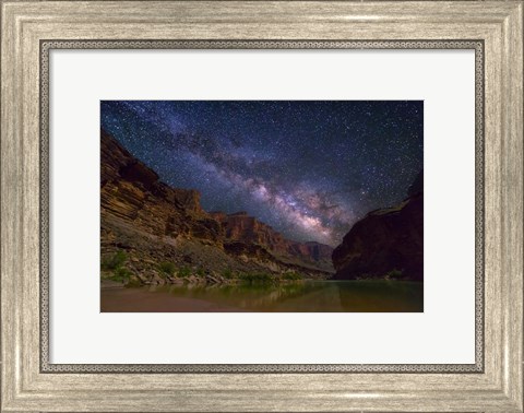 Framed Milky Way Spanning Grand Canyon Print