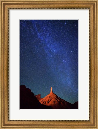 Framed Castleton Tower Stars Print