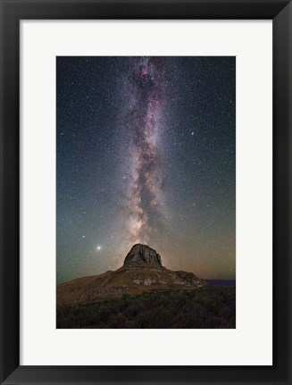 Framed Sky Lone Rock Print