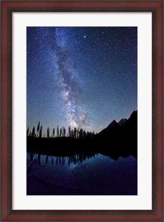 Framed Milky Way String Lake Tetons Print