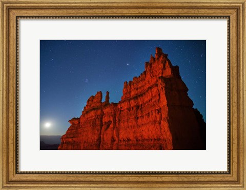 Framed Moonrise Fortress Bryce Canyon Print