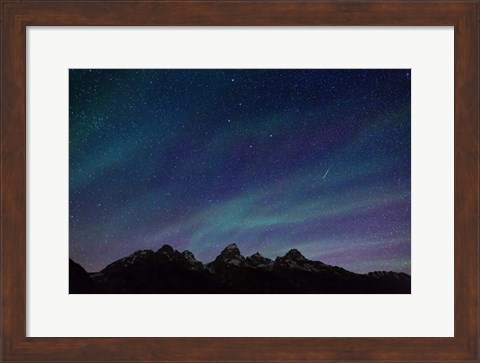 Framed Stars over Teton Range Print