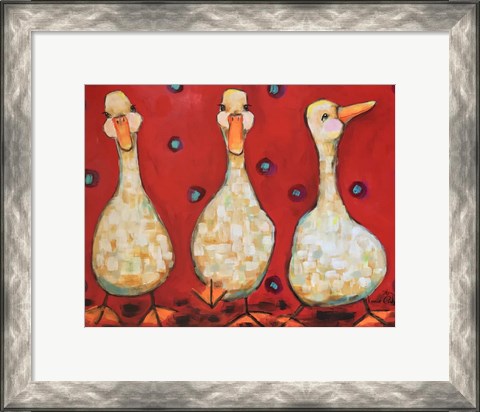 Framed 3 Ducks Print