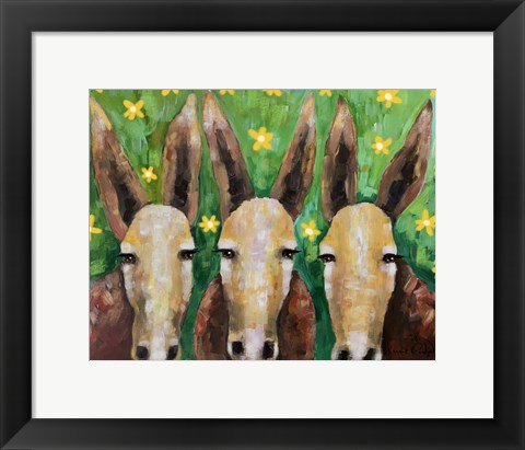 Framed 3 Asses Print