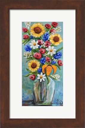 Framed Flower Vase Print