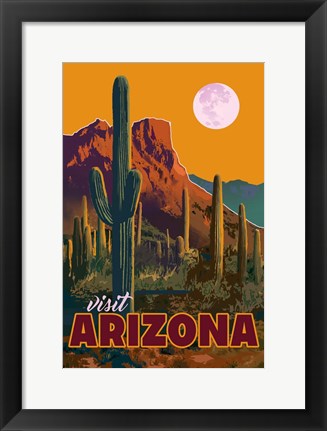 Framed Visit Arizona Print