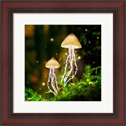 Framed Jellyshrooms Print