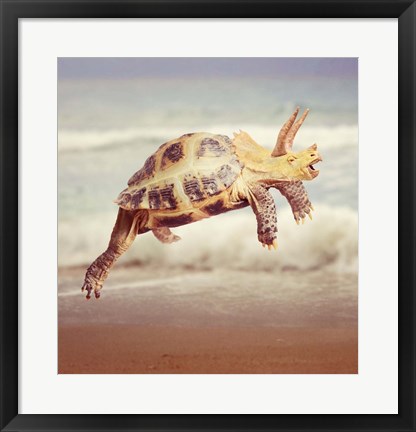 Framed Triceraturtle Print