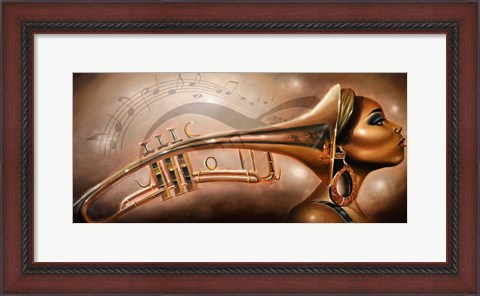 Framed She Is Music Print