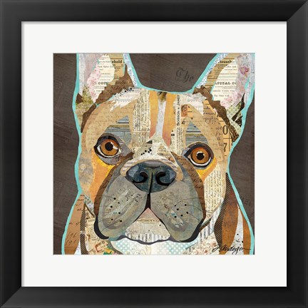 Framed French Bulldog Print