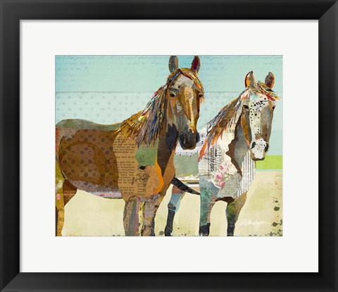 Framed Two Horses Print