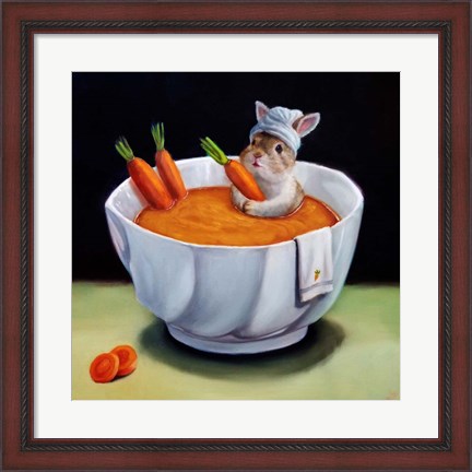 Framed Carrot Spa Print