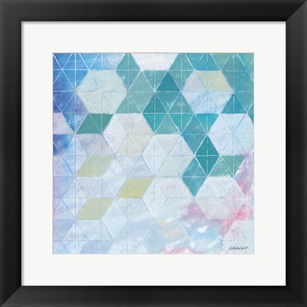 Framed Disappearing Triangles Print