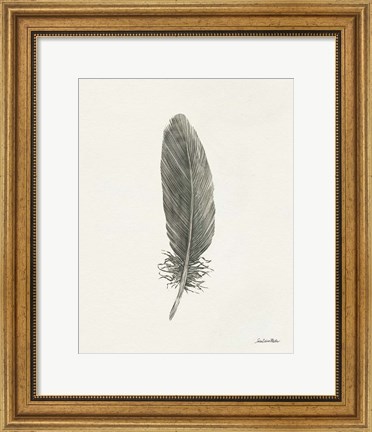 Framed Springtime Feather II Print