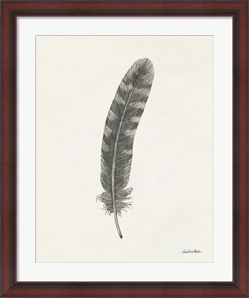 Framed Springtime Feather I Print