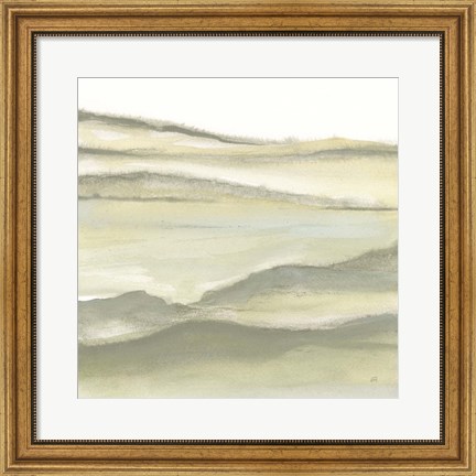 Framed Valleyscape II Green Print