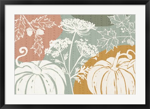 Framed Autumn Tones I Print