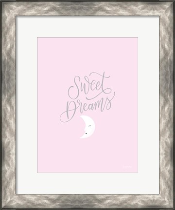 Framed Sweet Dreams Pink v2 Print