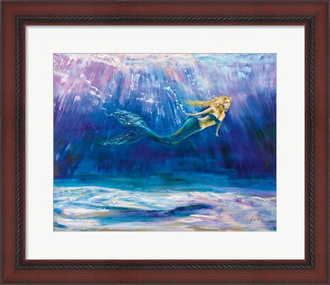 Framed Out for a Swim Print