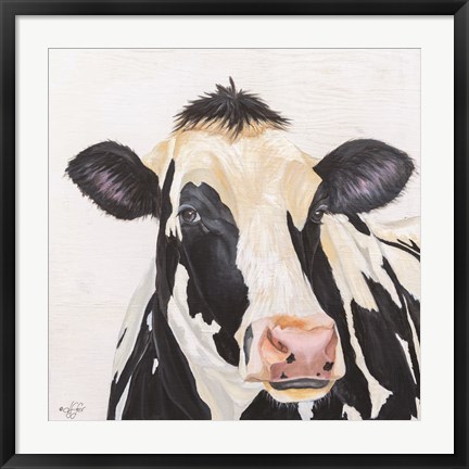 Framed Holstein Cow Print