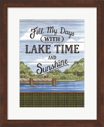 Framed Filly My Days with Lake Time Print