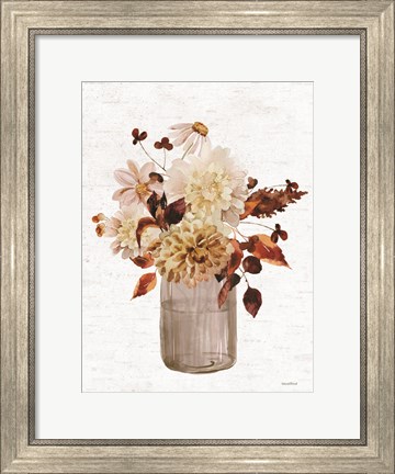 Framed Autumn Floral Print