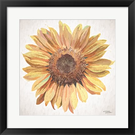 Framed Sunny Sunflower Print