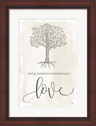 Framed Established in Love Print