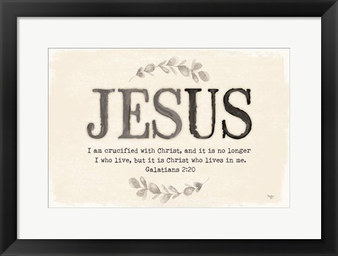 Framed Jesus Print