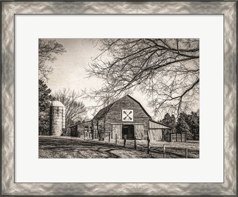 Framed At Home in the Barn Print