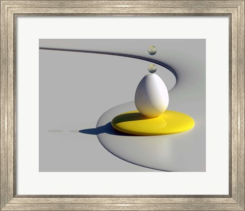 Framed Egg Shapes Print