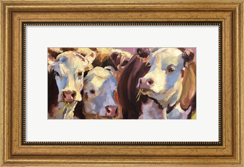 Framed Three For Lunch Print