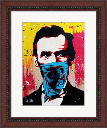 Framed Lincoln, Patriot Thug Print